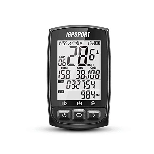 Ordinateurs de vélo : iGPSPORT iGS50E GPS Compteur vélo avec Ant + Fonction avec Le Moniteur de fréquence Cardiaque d'appui de Grand écran Connexion du capteur de Cadence de Vitesse