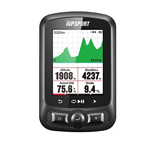 Ordinateurs de vélo : IGPSPORT iGS618 - Compteur de vélo GPS High Tech - Enregistreur de données informatiques et itinéraires GPS + GLONASS + Beidou. Navigation et Suivi. Ecran 2.2