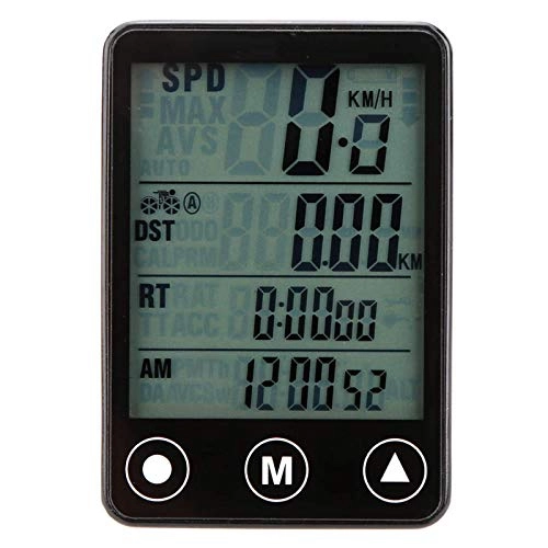 Ordinateurs de vélo : Lzcaure Compteur de vitesse sans fil avec bouton tactile LCD rétroéclairé étanche