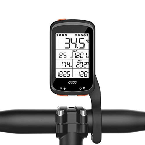 Ordinateurs de vélo : Ordinateur de vélo Bluetooth ANT+ étanche GPS sans fil intelligent pour vélo de montagne ou de route - Chronomètre pour cyclistes / hommes / femmes / adolescents (taille : 75 x 55 x 18 mm - Couleur : noir)