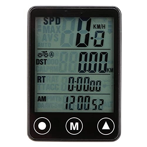 Ordinateurs de vélo : Ordinateur de vélo GPS 24 fonctions sans fil avec bouton tactile LCD rétroéclairé étanche pour compteur de vitesse