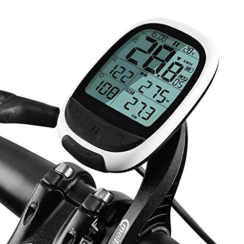 Ordinateurs de vélo : Thole ChronomèTre sans Fil à VéLo GPS Ordinateur De Bluetooth Ant + Compteur Vitesse MTB Capteur Cadence Moniteur FréQuence Cardiaque