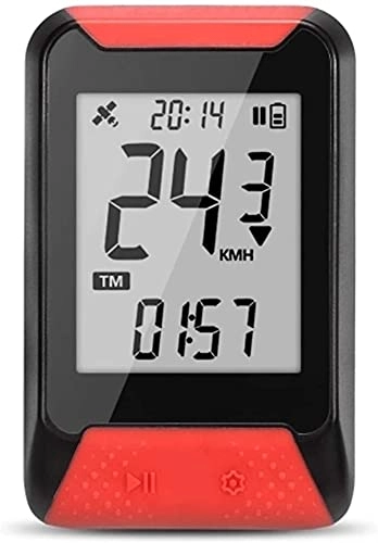 Ordinateurs de vélo : TONG Vélo GPS Code Compteur Cyclisme Vélo Vélo Vélo Vitesse sans Fil Odomètre Accessoires (Color : Red, Size : One Size)