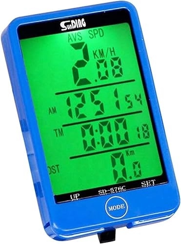 Ordinateurs de vélo : TXY Ordinateur de vélo Filaire chronomètre vélo Compteur de Vitesse Compteur kilométrique chronomètre LCD Ordinateur étanche (Bleu)