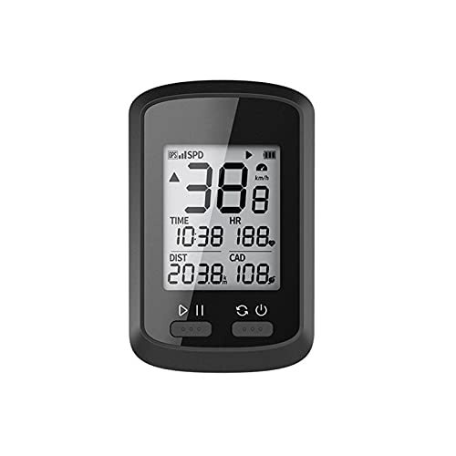 Ordinateurs de vélo : YOPOTIKA Ordinateur de vélo sans fil GPS ANT+ Compteur de vitesse IPX7 Odomètre avec rétroéclairage automatique LCD Compatible avec tous les vélos Noir