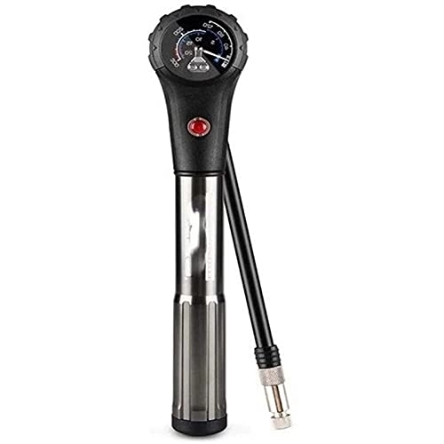 Pompes à vélo : Bicycle Pump Mountain Bike Shock Absorber Front Fork Portable Handheld Pump with Barometer