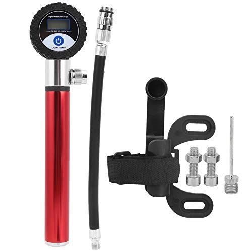 Pompes à vélo : Pompe à vélo, pompe à air de vélo haute pression 120PSI, pratique portable pour cyclisme accessoire de vélo équipement de cyclisme vélo(red)