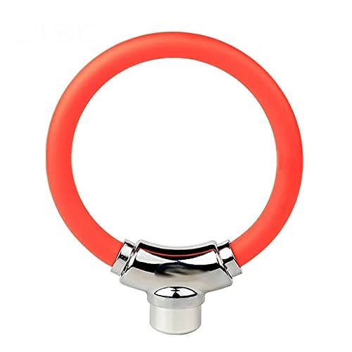 Verrous de vélo : Antivol robuste pour vélo, câble spiralé allongé à 3 chiffres réinitialisable, léger, taille compacte, portable (couleur : rouge)