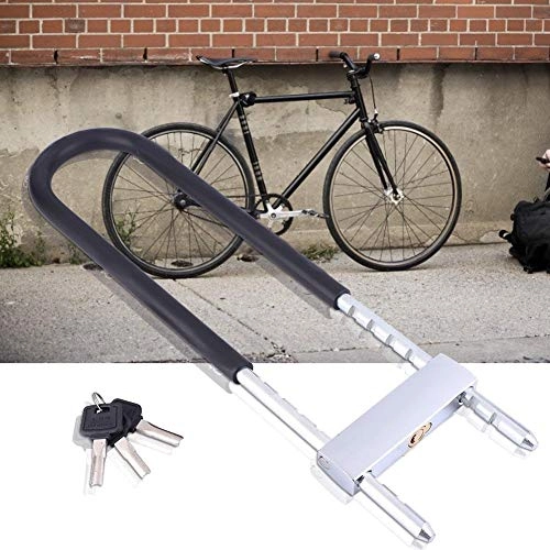 Verrous de vélo : Tbest U-Block pour Bicyclettes, Anti-vol pour l’extérieur U-Block pour Porte en Forme de U-Lock de Bicyclette