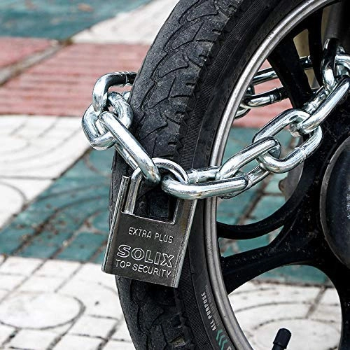 Verrous de vélo : XYXZ vélo antivol haute sécurité serrure de voiture électrique, serrure à chaîne, serrure à chaîne, scooter de vélo, serrure antivol de moto de batterie, audacieux et long @ 1 mm C