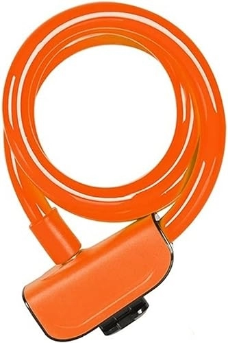 Verrous de vélo : ZECHAO Verrouillage du câble de vélo, for vélo électrique vélo de moto VTT Verrouiller les verrous super antivol vélo câble (Color : Orange, Size : 120x1.3cm)