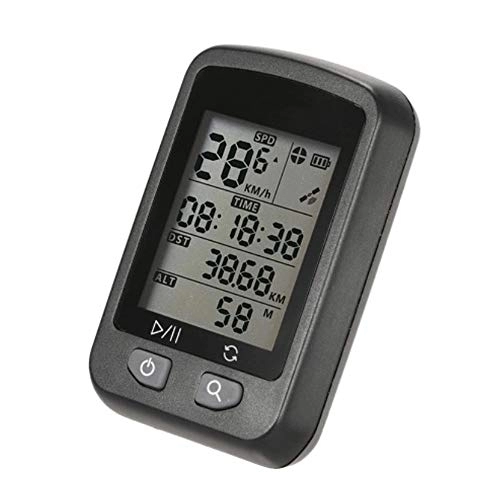 Computer per ciclismo : Bicicletta for biciclette bicicletta ricaricabile GPS Computer Impermeabile Auto Retroilluminazione Screen for odometro Autoapproposito Speed ​​Bike Tachimetro (Colore: nero Dimensione: taglia unica)