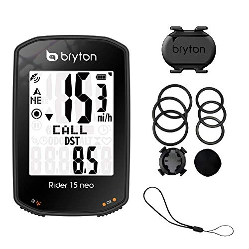 Computer per ciclismo : Bryton Rider 15 Neo C con Sensore di Cadenza, Nero BR15NC