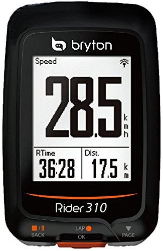 Computer per ciclismo : Bryton, Rider 310C, Computer Gps con Sensore di Cadenza, Unisex - Adulto, Nero, M
