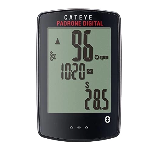 Computer per ciclismo : CatEye Padrone Digital Wireless CC-PA400B Speed & Cadence, Ciclismo Computer Unisex-Adulto, Nero, Taglia Unica