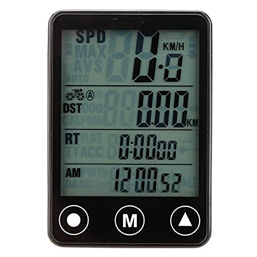 Computer per ciclismo : Ciclocomputer GPS 24 Funzioni Funzioni Bike Wireless Computer Touch Pulsante LCD Retroilluminazione LCD Tachimetro Impermeabile per Il Supporto del Supporto della BiciclettaPortatile per Arrampicata