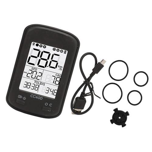 Computer per ciclismo : Computer da Ciclismo GPS, Batteria da 600 MAh Calibrazione Automatica 'ora CC400 Computer da Ciclismo GPS da 1, 9 Pollici Funzione di Pianificazione del Tour per l'escursionismo