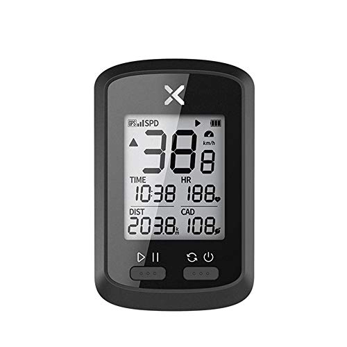 Computer per ciclismo : Contachilometri Bici Impermeabile Ciclismo contachilometri GPS Bicicletta di Guida del Computer Bluetooth Ant velocità contachilometri Nero Tachimetri (Color : Black, Size : One Size)