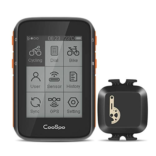 Computer per ciclismo : CooSpo Bike Computer GPS Bike Cadence Speed Sensor Bike Speedometer Odometer Cycling Sensor for Road MTB Bicycle Support Bluetooth 4.0 Ant+