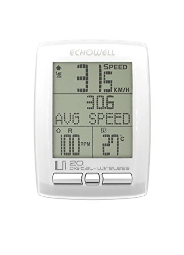 Computer per ciclismo : Echowell UL20 Ciclocomputer, Bianco