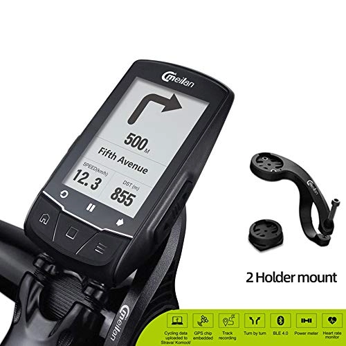 Computer per ciclismo : EDW Wireless GPS del calcolatore della Bicicletta in Tempo Reale di Navigazione del tachimetro, Esterna Impermeabile LCD retroilluminato Bluetooth & Ant + Codice Bike Tabella 58 Funzione