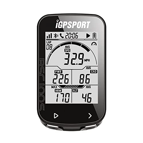 Computer per ciclismo : iGPSPORT Ciclocomputer GPS, tachimetro e contachilometri Bici Ant+ Wireless, ciclocomputer Ricaricabile Impermeabile IPX7 con Display Automatico da 2, 6 Pollici