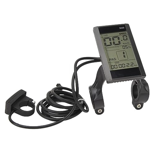 Computer per ciclismo : Jopwkuin Schermo LCD S830, Display LCD per Bici Elettrica Altamente Personalizzabile 24V 36V 48V 22, 2mm Multifunzione per Scooter