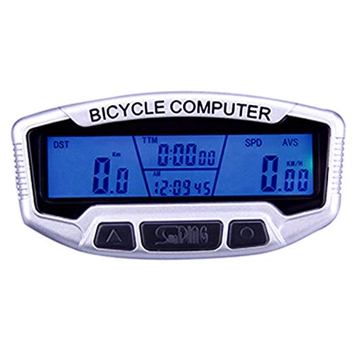 Computer per ciclismo : LCZHP Cronometro Biciclette, Computer Bicicletta, Codice Biciclette Ping Tester di Distanza Contachilometri Blu Tabella di Guida Attrezzature e Accessori per Biciclette