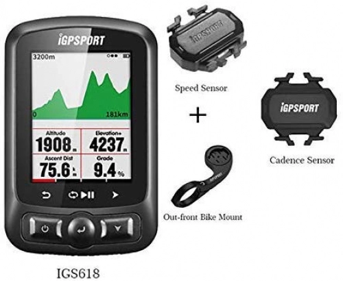 Computer per ciclismo : LFDHSF Ciclocomputer, tachimetro Bluetooth Impermeabile cronometro Digitale per Bicicletta (sensore Cadenza + Supporto Bici Anteriore + sensore velocità)