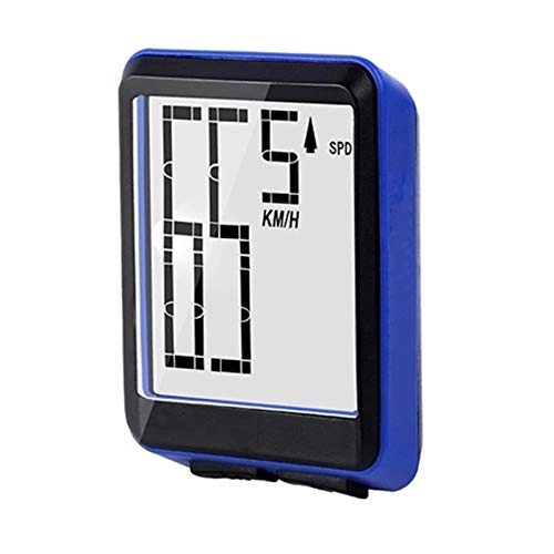 Computer per ciclismo : LIYANG Contachilometri Bici 12 / 24 Formato Trasforma Il Display dei Dati visibile del Computer della Bicicletta Senza Fili Senza Fili (Colore : Blu, Size : One Size)