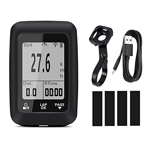 Computer per ciclismo : LYA GPS Bicicletta del Calcolatore, Bluetooth Ant in Bicicletta Tachimetro con 2.0 Pollici Display Retroilluminato Impermeabile IPX7 Contachilometri Bicicletta Wireless