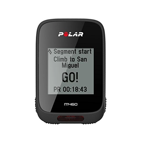 Computer per ciclismo : Polar M460, Ciclocomputer con GPS Integrato, Unisex Adulto, Nero, Taglia Unica