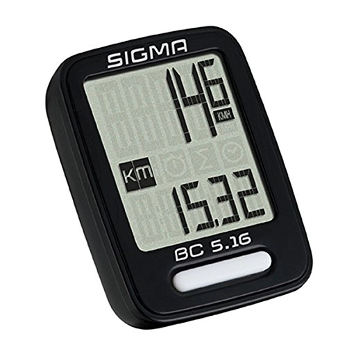 Computer per ciclismo : Sigma SIG 05160 BC 5.16 COMPUTER DA BICICLETTA RUOTA Bike contatore