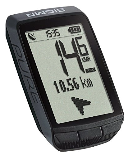 Computer per ciclismo : Sigma Sport, Pure GPS, Black, 0 Unisex-Adulto, Nero, Taglia Unica