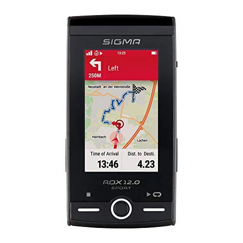 Computer per ciclismo : Sigma Sport ROX 12.0 Sport Set, Navigatore GPS per Bici Unisex Adulto, Grigio, 8 GB