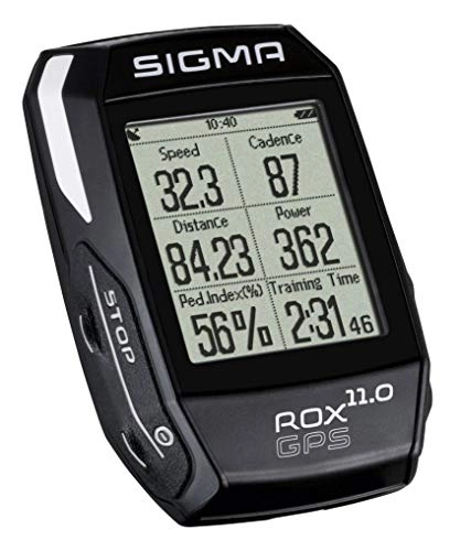 Computer per ciclismo : VDP - Computer per bicicletta Sigma Sport Rox 11.0 GPS, tachimetro per bicicletta senza fili, Nero