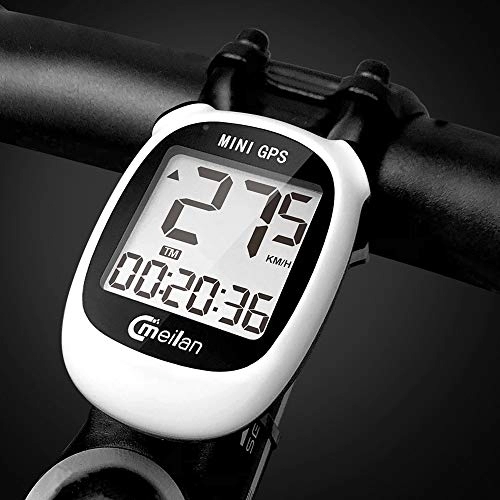 Computer per ciclismo : YMYGCC contachilometri Bici Wireless calcolatore della Bicicletta Ciclismo Impermeabile GPS Meter Bike MTB Bike Cycling Contachilometri Cronometro Tachimetro 91 (Color : White)