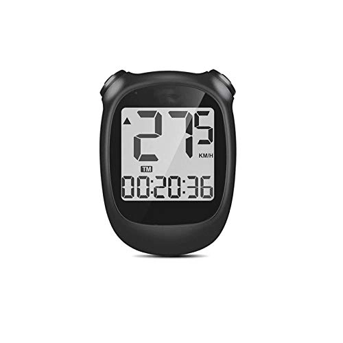 Computer per ciclismo : Yuefensu Contagiri per Bici Computer Bici Wireless 1.6 Pollici Display LCD Impermeabile USB Ricaricabile Ciclismo tachimetro contachilometri - wh (Colore : Black, Size : One Size)