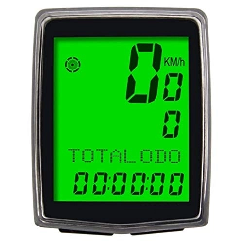 Computer per ciclismo : Yuefensu Contagiri per Bici Orologio da 12 / 24 Ore con cablata / Wireless Bike Computer for entusiasmo in Bicicletta (Colore : Black, Size : One Size)