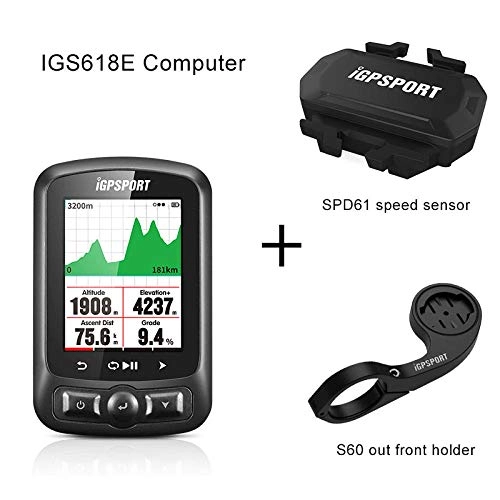 Computer per ciclismo : ZHANGJI Tachimetro per Mountain Bike-Ant + GPS Computer Bicicletta Bicicletta Bluetooth Cronometro Wireless Impermeabile Ciclismo Sensore Sensore Bici