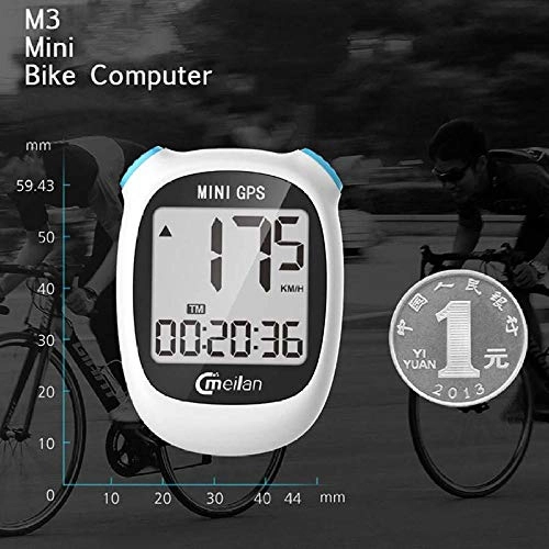 Computer per ciclismo : ZHANGJI Tachimetro per Mountain Bike-GPS Bike Computer Bicicletta GPSTachimetrovelocitM3Altitudine Dst Tempo di Giro Computer Senza Fili Impermeabile per Bicicletta