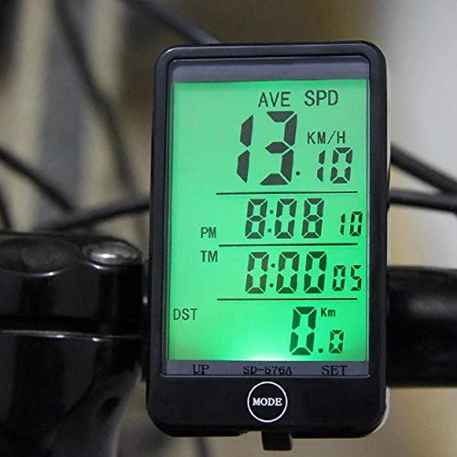Computer per ciclismo : ZHANGJI Tachimetro per Mountain Bike-Monitoraggio accurato della velocit del Ciclista Senza Fili del Computer della Bici della Bici della Bici