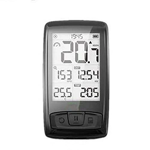 Computer per ciclismo : ZHENYANG Tachimetro GPS Bike Computer Computer Wireless Cycling Computer per Bici da Strada Odometro con retroilluminazione MTB, Nero