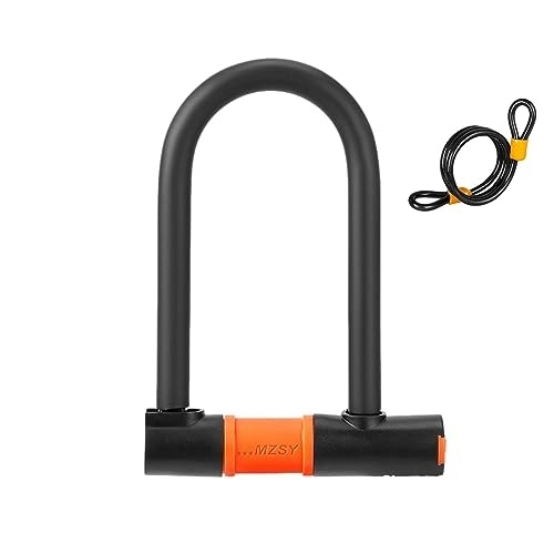 Lucchetti per bici : Alloy Steel Security Lock| U Lock for Bicycle | Multi-Purpose Cycling U Lock | Heavy Duty Bicycle U-Lock Safe Travel Security Lock for Road Bikes, Folding Bikes, and Mountain Bikes