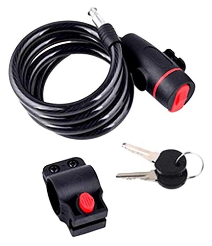 Lucchetti per bici : Anti Furto PROTECTION Spirale Easy Uso Acciaio Acciaio Griglie cavo Leggero Accessori Universali Code combinati Code Bike Lock Bike Bike Bike Biks con tasti Per Biciclette, Motocicli, Bicicletta Elett