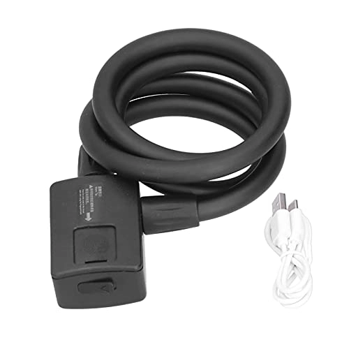 Lucchetti per bici : Antifurto Bike Lock 3.7 V Serratura per bici elettrica Bluetooth Impronte Digitali Blocco per Bici con Impermeabile e Antipolvere Anti Furto per Ciclismo