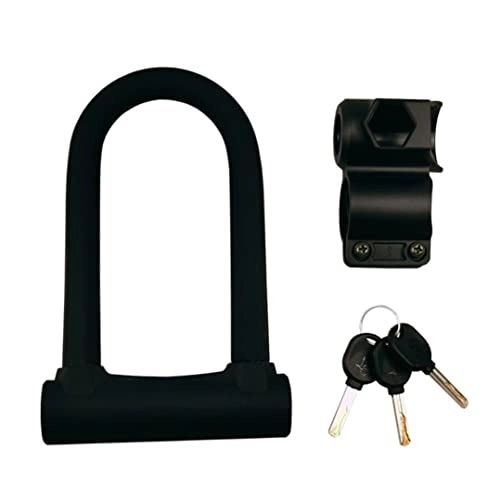 Lucchetti per bici : Bike D Lock Bicycle U lock Anti-furto Heavy Duty Sicurezza Anti-furto con staffa per tasti per motociclista Motorbike, Blocco moto