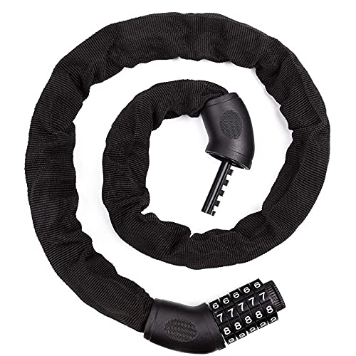 Lucchetti per bici : Blocco di sicurezza Blocco bicicletta ciclovo Mtb. Strada Bike Safety Anti-Theft Catena Block Accessori for biciclette da ciclismo all'aperto Accessori Bike Block Durevole e facile da installare.