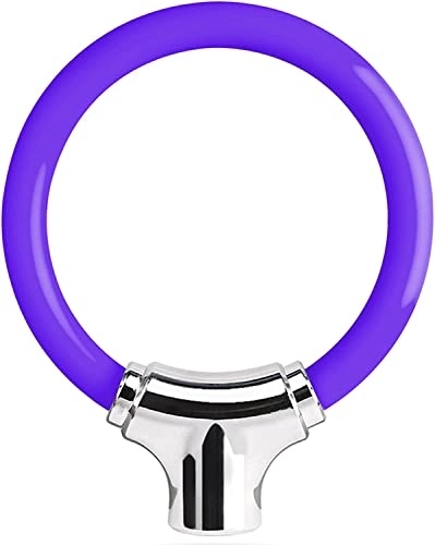 Lucchetti per bici : BREWIX Lucchetto for cavo for bicicletta Blocco circolare Ciclismo all'aperto Blocco anti-taglio Sicuro Antifurto Moto Bicicletta Catene in filo d'acciaio Blocco Anello di blocco, Viola Lucchetti