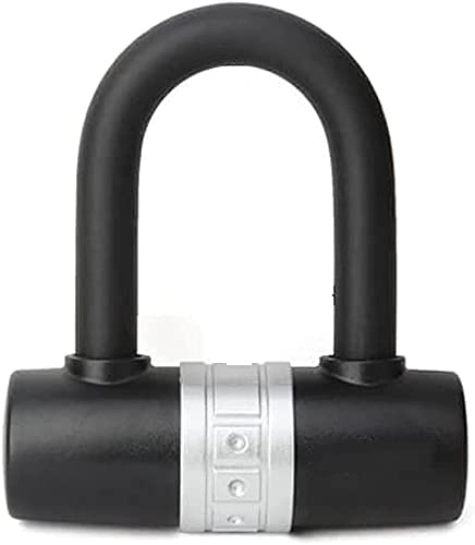 Lucchetti per bici : Catena antifurto di sicurezza U-lock per bicicletta piccola e leggera(Color:Black)